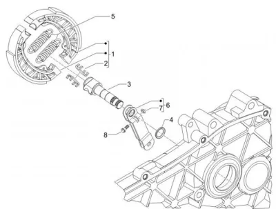 Rear brake shoes