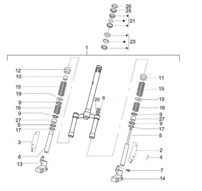 Fork - steering set