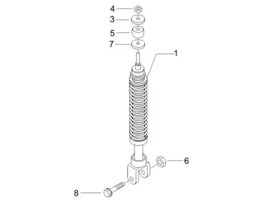 Rear shock absorber