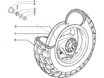 Rear wheel