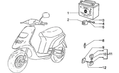 Starter switch - battery