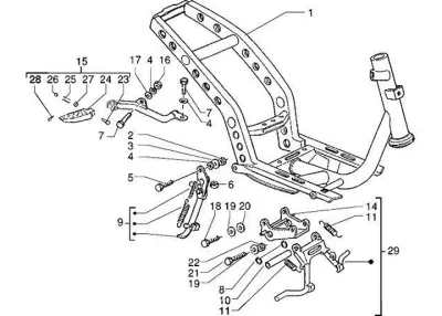 Chassis - centre stand