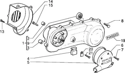 Engine casing cover