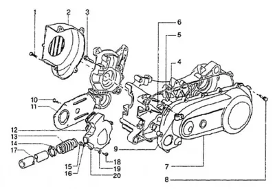 Engine casing cover