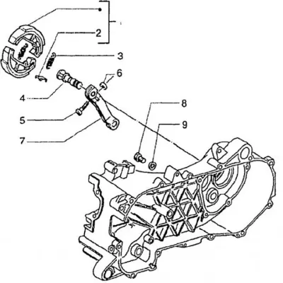 Rear brake shoes