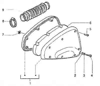 Air intake filter