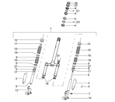 Fork - steering set