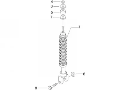 Rear shock absorber
