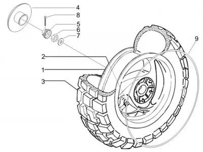 Rear wheel