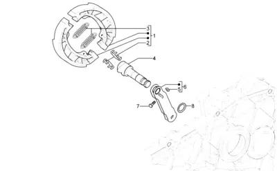 Rear brake shoes