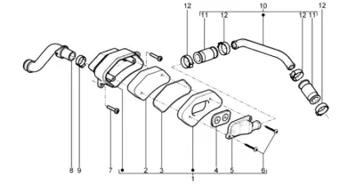 Secondary air housing