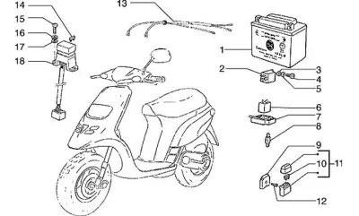 Starter switch - battery