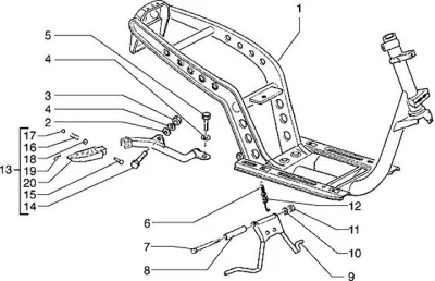 Chassis - centre stand