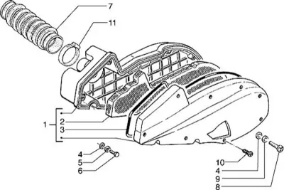 Air intake filter