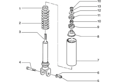 Rear shock absorber