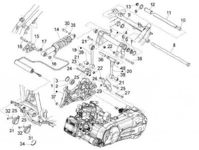 Rear shock absorber