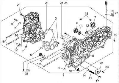 Carcasa de motor