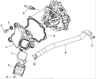 Tapa deflector cilindro