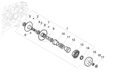 Rear pulley - clutch