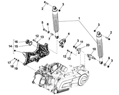 Rear shock absorber