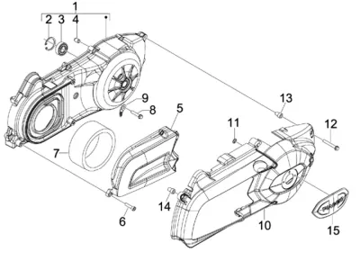 Engine casing cover
