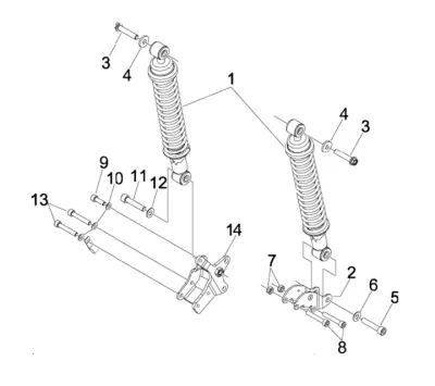 Rear shock absorber