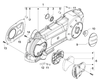 Engine casing cover