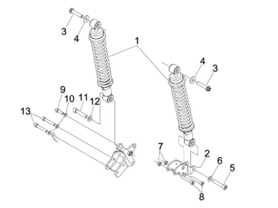Rear shock absorber