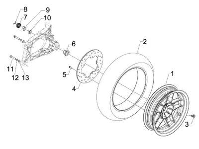 Rear wheel
