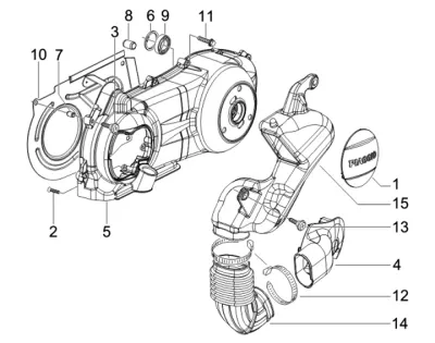Engine casing cover