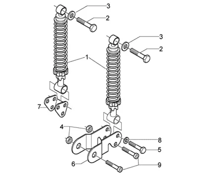 Rear shock absorber
