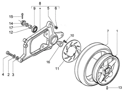 Rear wheel