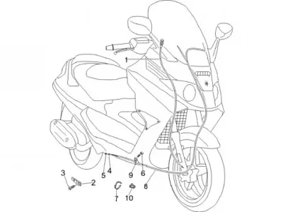 Speedo cable - rear brake cable