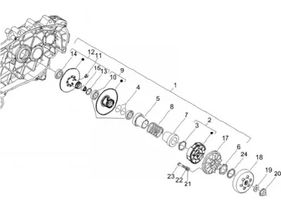 Rear pulley - clutch