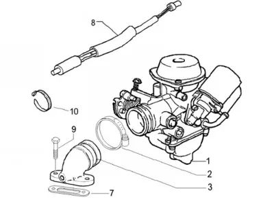 Carburettor - intake manifold