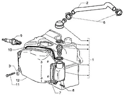 Tapa deflector cilindro