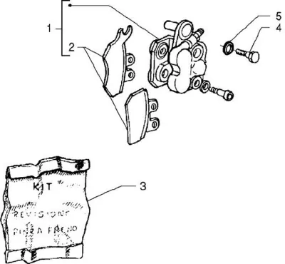 Front brake caliper - rear brake caliper