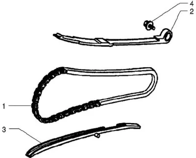 Timing chain - chain tensioner