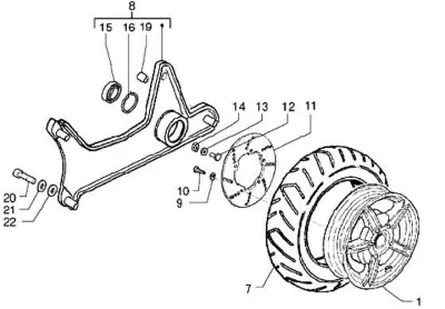 Rear wheel