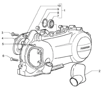Engine casing cover