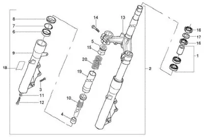 Fork - steering set