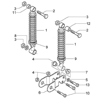 Rear shock absorber