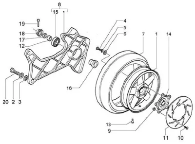 Rear wheel