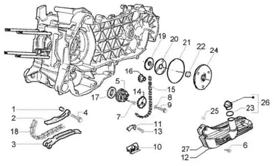 Oil pump - timing chain