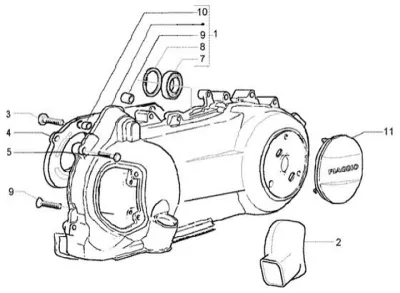 Engine casing cover