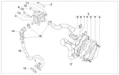 Secondary air housing