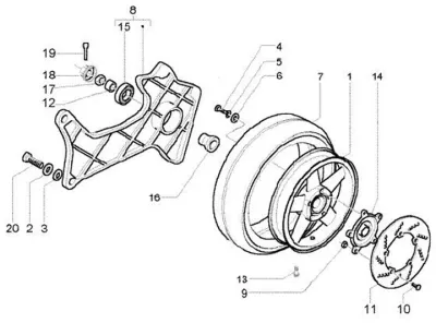 Rear wheel