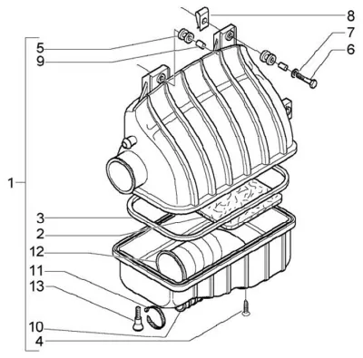 Air intake filter