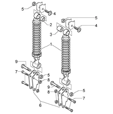 Rear shock absorber