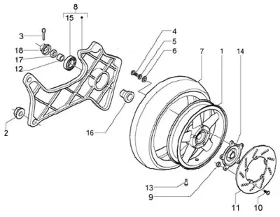 Rear wheel